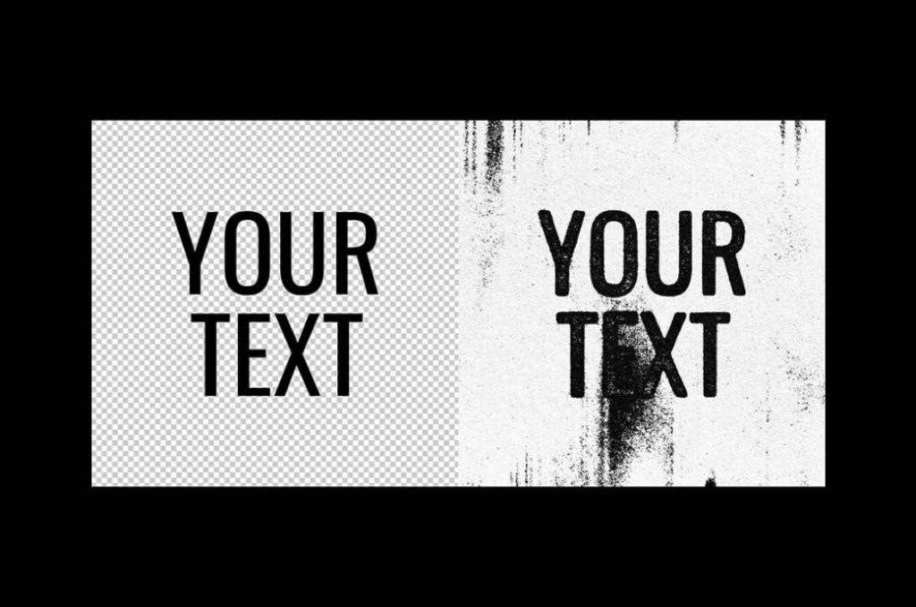 Grunge Print Text Effect
