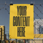 Grunge Urbanistic Poster Mockup