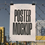 Grunge Urbanistic Poster Mockup