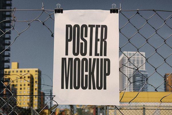 Grunge Urbanistic Poster Mockup