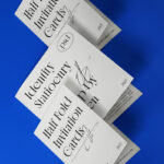 Half Fold Brochure Stationery Mockup