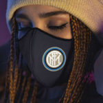 Half-Side View Face Mask Mockup Featuring a Girl Wearing It