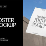 Hand Holding A3 Poster Mockup