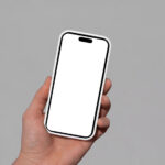 Hand Holding iPhone Pro Mockup