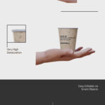 Hand Holding Paper Coffee Cup Mockup in 3 Sights