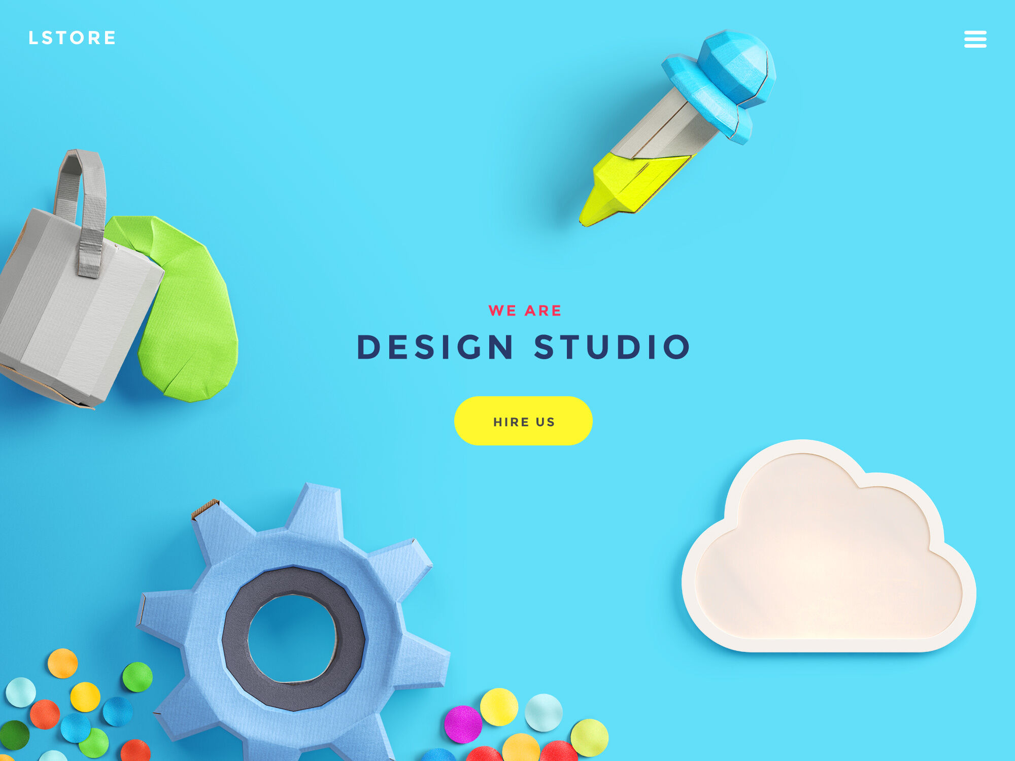 Handcraft Website Header Image Scene Mockup FREE PSD