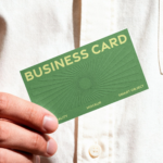 Handheld Business Card Mockup