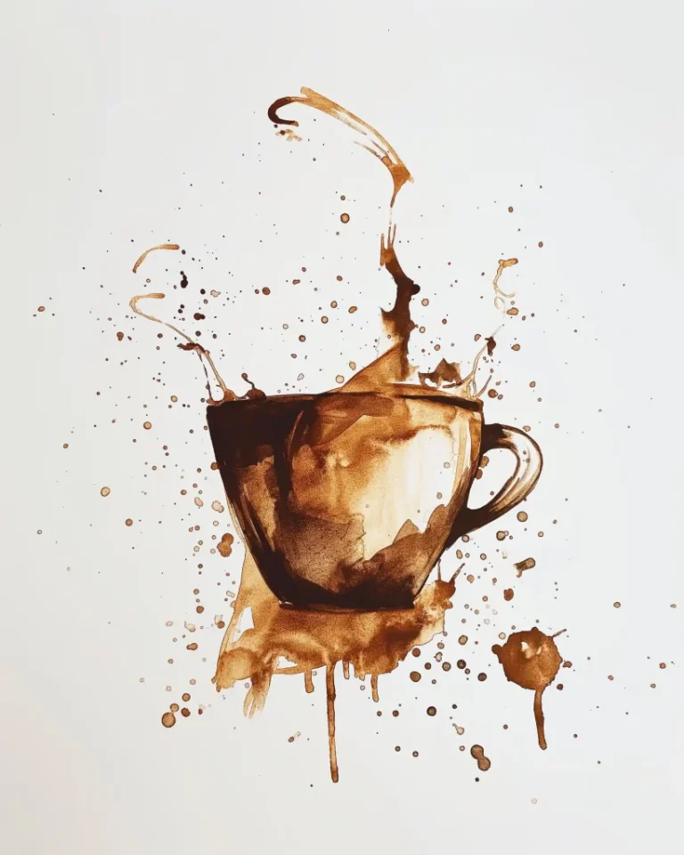Handmade Coffee Art Raw ai prompt preview