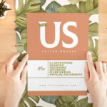 Hands Holding a US Letter Size Paper Mockup