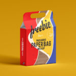 Handy Packaging Paper Bag Mockup for Branding