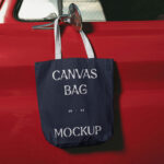 Hanging Canvas Bag Mockup