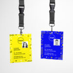 Hanging ID Badge Mockup