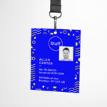 Hanging ID Badge Mockup