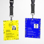 Hanging ID Badge Mockup