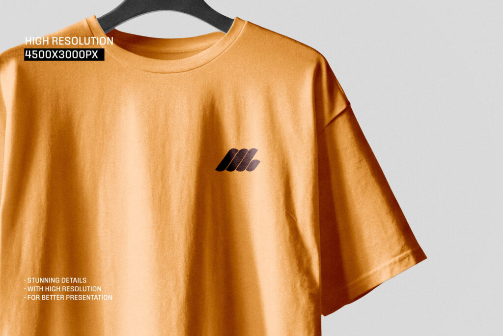 Hanging Oversized T-Shirt Mockup