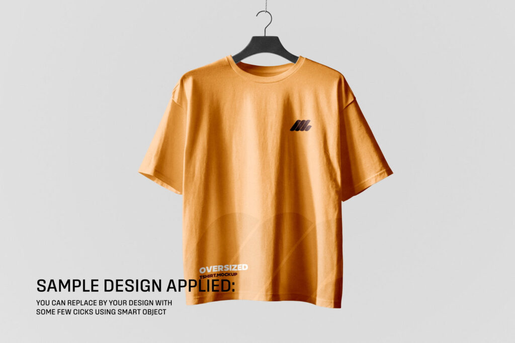 Hanging Oversized T-Shirt Mockup