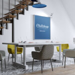 Hanging Poster in a Modern Interior Mockup
