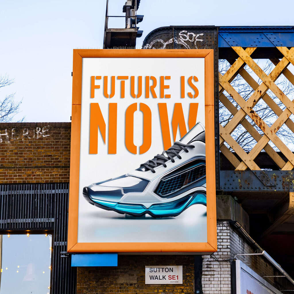 Hanging Vertical Billboard Mockup