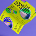 Hanging Z-fold Brochure Mockup
