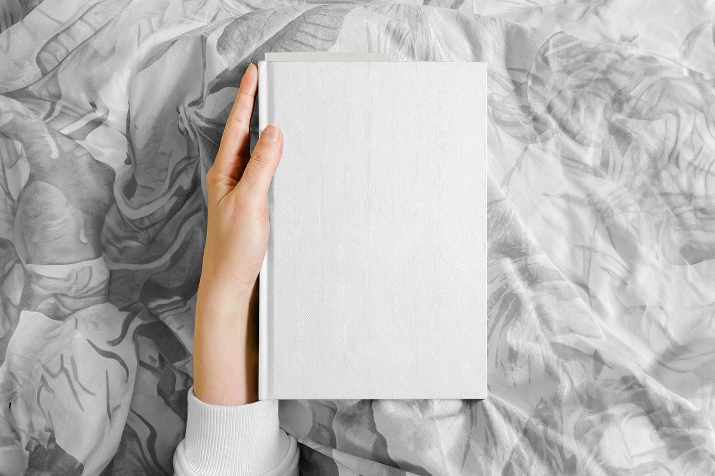 Free Hard Book Cover Mockup PSD Template