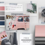 Head-on View of Mood Board Mockup