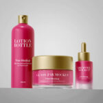 Head-on Vision of Frosted Cosmetic Packaging Branding Mockup