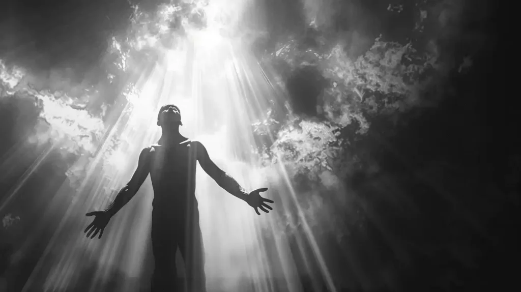 Heavenly Light Figure Portrait
