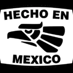Hecho En Mexico Black Logo