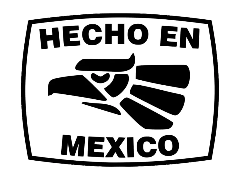 Hecho En Mexico Black Logo