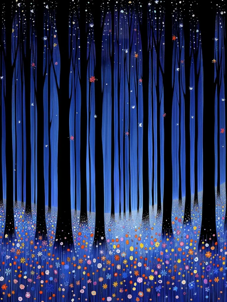 Hidden Creatures Forest Sunset