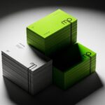 High Contrast Business Card Mockup in 2 Sights