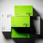 High Contrast Business Card Mockup in 2 Sights