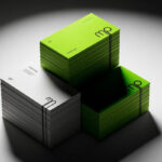 High Contrast Business Card Mockup in 2 Sights