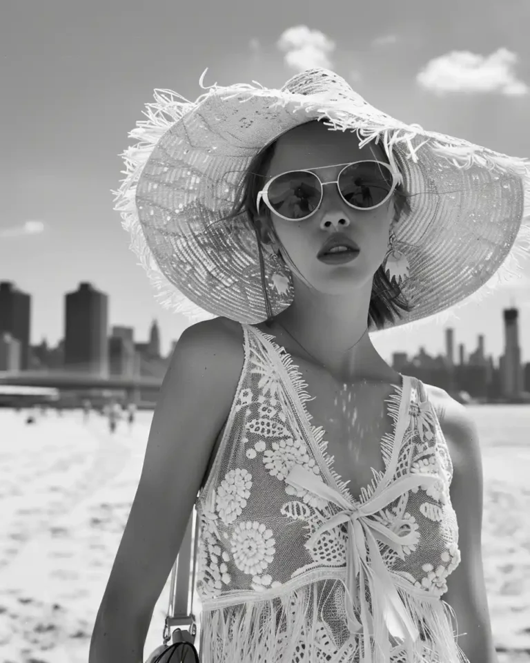 High Detail Beach Manhattan ai prompt preview