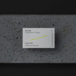 Business Card on Stone Mockup