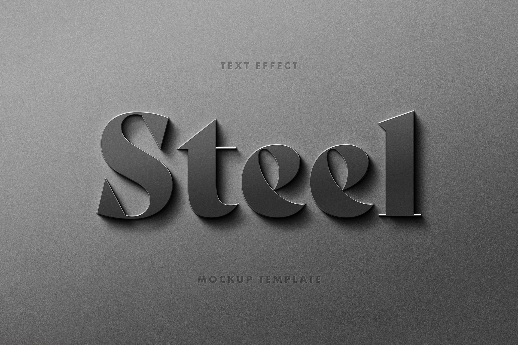 High Resolution Metal Logo Mockup Front View FREE PSD