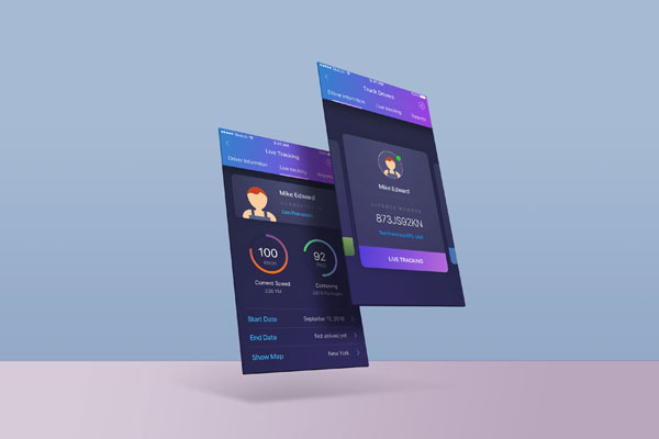 High Resolution Screens Mockup Template