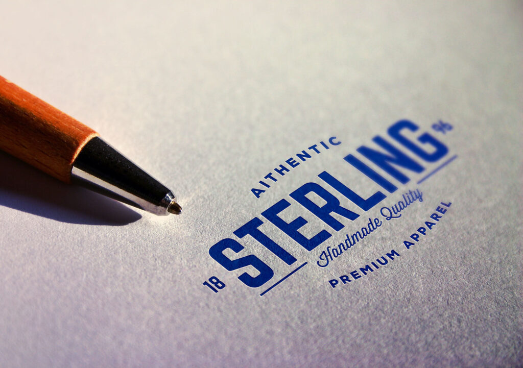 Highly Detailed Perspective Logo Mockup, Printed on Paper