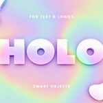 Bold Holographic Logo / Text Effect