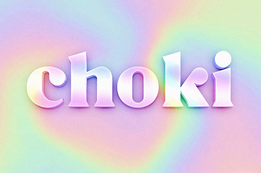 Bold Holographic Logo / Text Effect