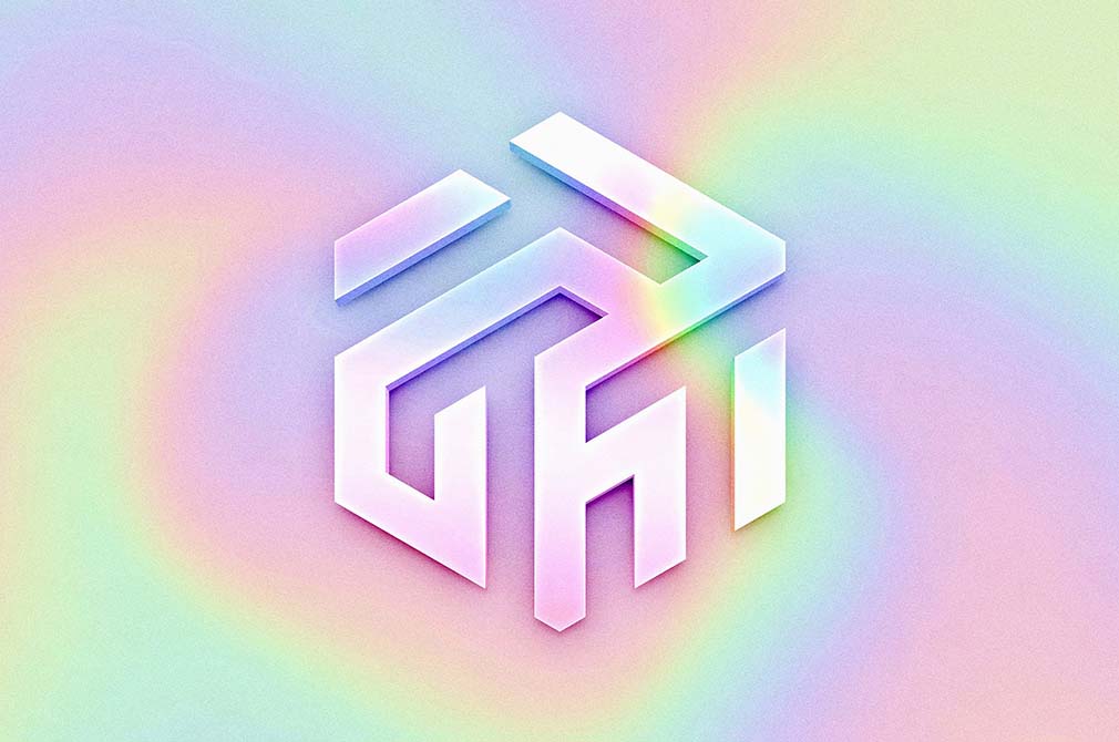 Bold Holographic Logo / Text Effect