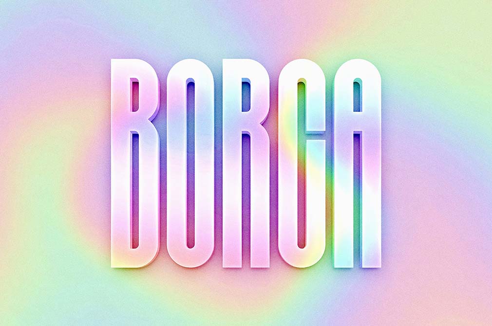 Bold Holographic Logo / Text Effect