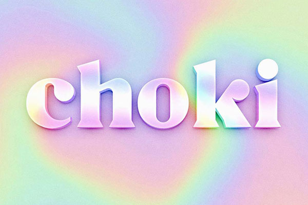 Bold Holographic Logo / Text Effect