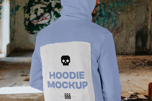 Hoodie Back Mockup