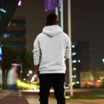 Hoodie in Night City Mockup