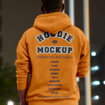 Hoodie in Night City Mockup