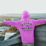 Hoodie Mockup in Back View