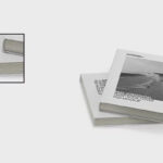 Horizontal Hard Book Cover Mockup in 3 Sights