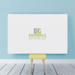 Horizontal Poster Canvas on a Chair In Room Mockup