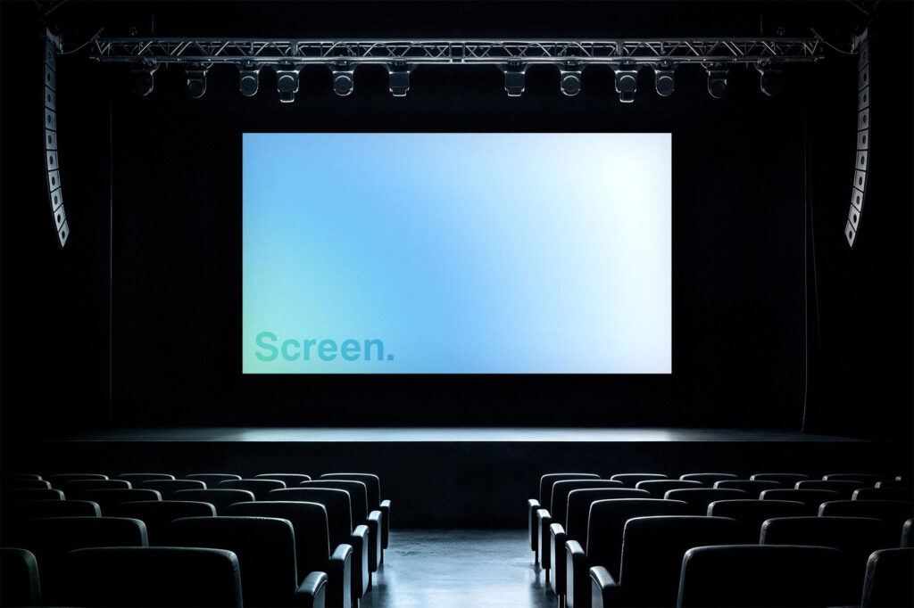Huge Stage Screen Mockup